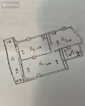 1-комнатная квартира, этаж 5 из 13, 48 м²