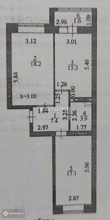 64 м², 2-комнатная квартира, этаж 5 из 10, 64 м², изображение - 25