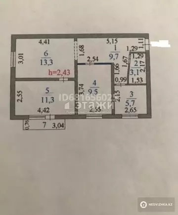 52 м², 3-комнатная квартира, этаж 5 из 5, 52 м², изображение - 8