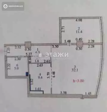 65.8 м², 2-комнатная квартира, этаж 15 из 24, 66 м², изображение - 24