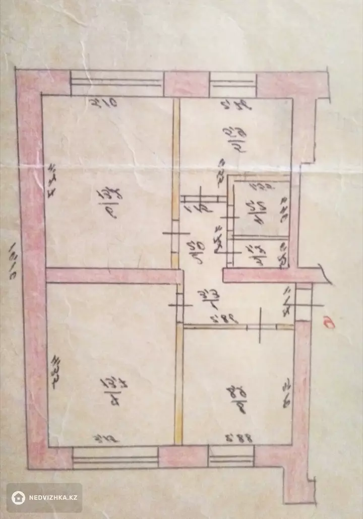 50 м², 3-комнатная квартира, этаж 1 из 2, 50 м², изображение - 1