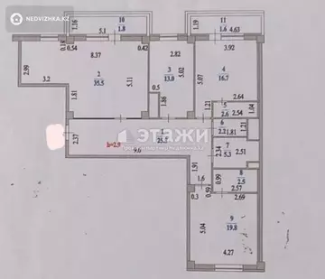 128 м², 3-комнатная квартира, этаж 10 из 13, 128 м², изображение - 5