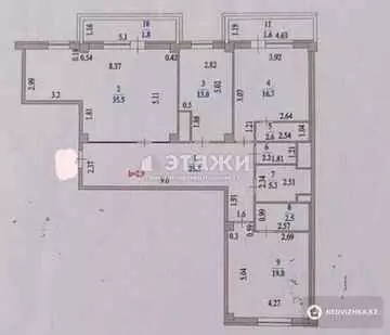 128 м², 3-комнатная квартира, этаж 10 из 13, 128 м², изображение - 7