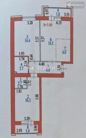 71.3 м², 3-комнатная квартира, этаж 8 из 10, 71 м², изображение - 48