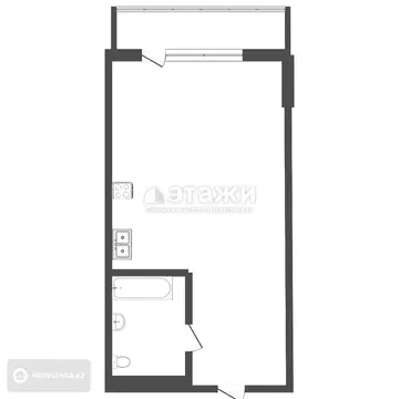 20.4 м², 1-комнатная квартира, этаж 2 из 3, 20 м², изображение - 6