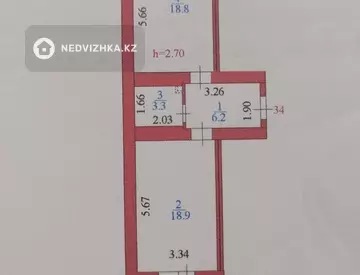 49.8 м², 2-комнатная квартира, этаж 6 из 12, 50 м², изображение - 3