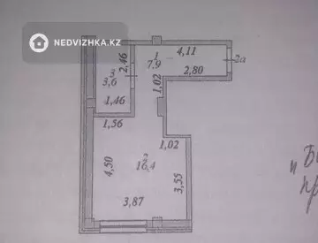 29 м², 1-комнатная квартира, этаж 19 из 19, 29 м², изображение - 0