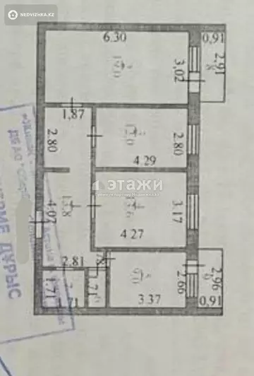 73.1 м², 3-комнатная квартира, этаж 3 из 5, 73 м², изображение - 9