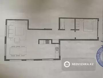 2-комнатная квартира, этаж 3 из 3, 60 м²