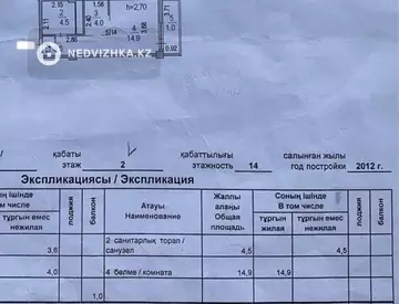 28 м², 1-комнатная квартира, этаж 2 из 14, 28 м², изображение - 12