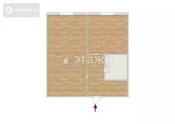 34.7 м², 1-комнатная квартира, этаж 3 из 5, 35 м², изображение - 7