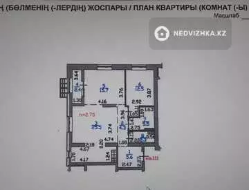 73.8 м², 2-комнатная квартира, этаж 13 из 15, 74 м², изображение - 14