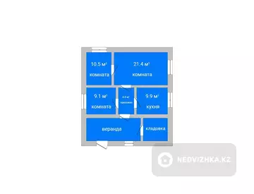 56.1 м², 3-комнатный дом, 56 м², изображение - 0