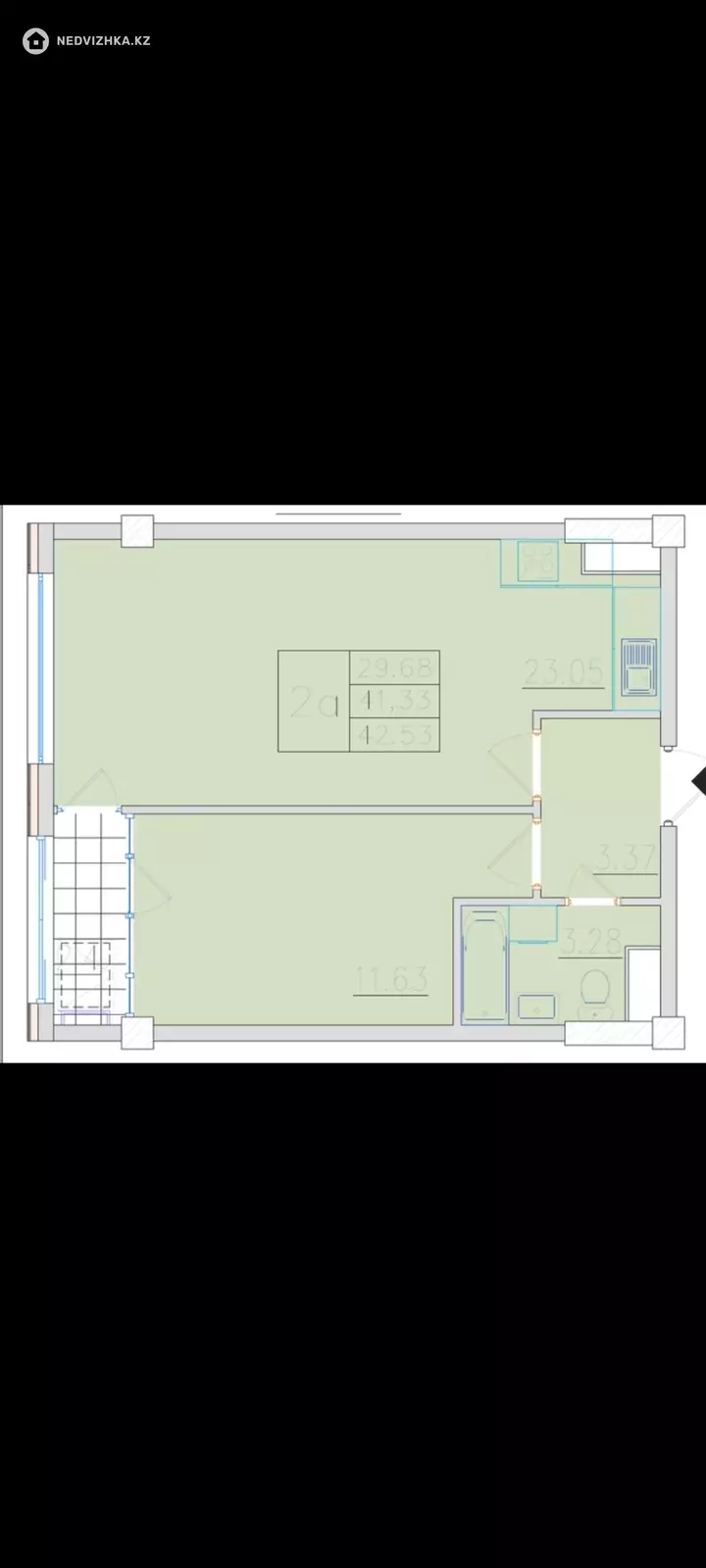 42.74 м², 1-комнатная квартира, этаж 12 из 16, 43 м², изображение - 1