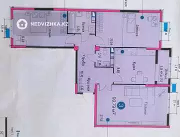 100 м², 3-комнатная квартира, этаж 10 из 12, 100 м², изображение - 0