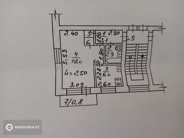 32 м², 1-комнатная квартира, этаж 2 из 4, 32 м², изображение - 1