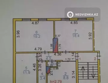 67.1 м², 3-комнатная квартира, этаж 1 из 2, 67 м², изображение - 5