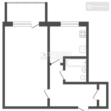 32 м², 1-комнатная квартира, этаж 2 из 4, 32 м², изображение - 6