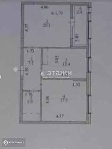 63.5 м², 2-комнатная квартира, этаж 5 из 9, 64 м², изображение - 12