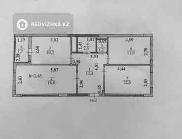 70 м², 3-комнатная квартира, этаж 2 из 9, 70 м², изображение - 19