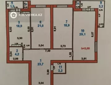 124 м², 3-комнатная квартира, этаж 5 из 5, 124 м², изображение - 14