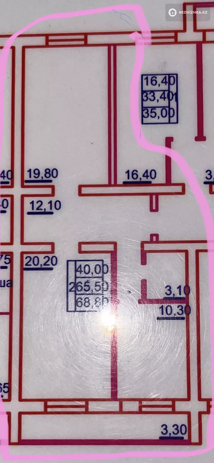 68.8 м², 2-комнатная квартира, этаж 5 из 9, 69 м², изображение - 1