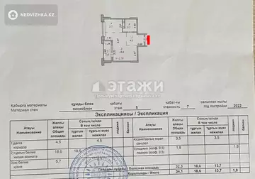 1-комнатная квартира, этаж 5 из 7, 34 м²