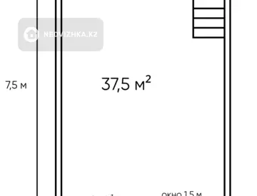 2-комнатная квартира, этаж 2 из 12, 75 м²