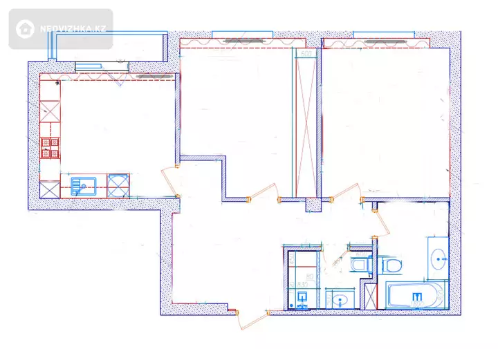 73 м², 2-комнатная квартира, этаж 19 из 25, 73 м², изображение - 1