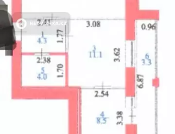 47 м², 2-комнатная квартира, этаж 10 из 10, 47 м², изображение - 2