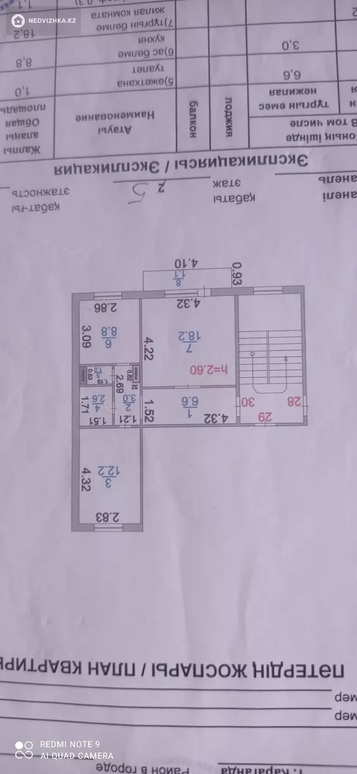 53.5 м², 2-комнатная квартира, этаж 5 из 5, 54 м², изображение - 1