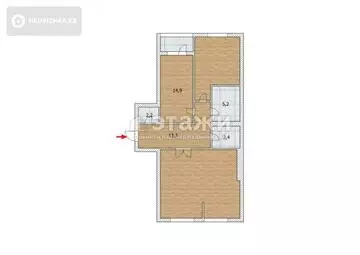 65.7 м², 3-комнатная квартира, этаж 16 из 18, 66 м², изображение - 22