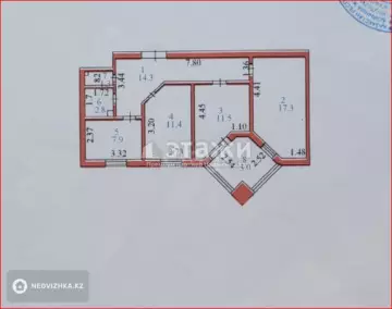 69.5 м², 3-комнатная квартира, этаж 3 из 9, 70 м², изображение - 30