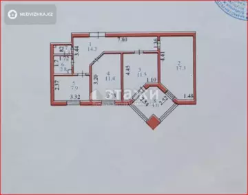 69.5 м², 3-комнатная квартира, этаж 3 из 9, 70 м², изображение - 31