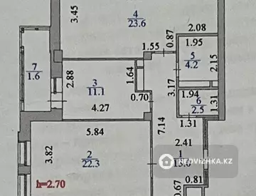 78.3 м², 2-комнатная квартира, этаж 6 из 12, 78 м², изображение - 33