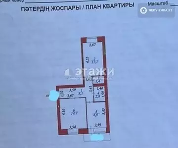 49 м², 2-комнатная квартира, этаж 1 из 9, 49 м², изображение - 7