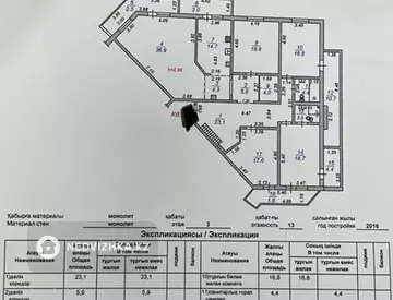 190 м², 5-комнатная квартира, этаж 3 из 13, 190 м², изображение - 3