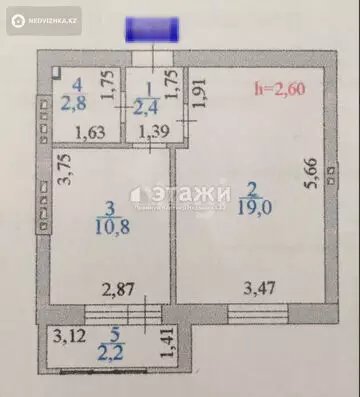 40 м², 1-комнатная квартира, этаж 4 из 4, 40 м², изображение - 7