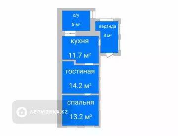 39.1 м², 2-комнатный дом, 4 соток, 39 м², изображение - 0