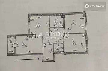 107 м², 3-комнатная квартира, этаж 8 из 9, 107 м², изображение - 42