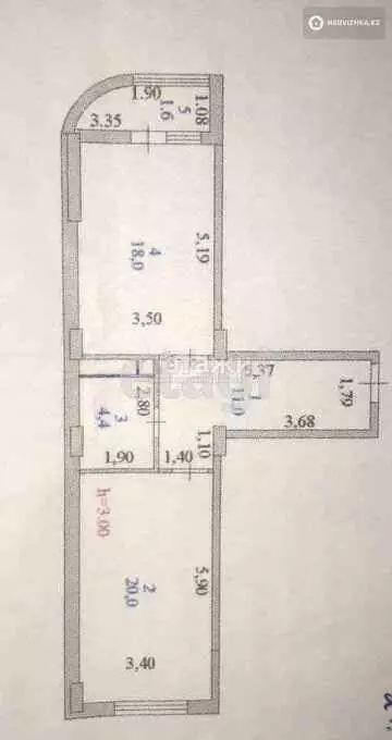 55 м², 2-комнатная квартира, этаж 8 из 10, 55 м², изображение - 23