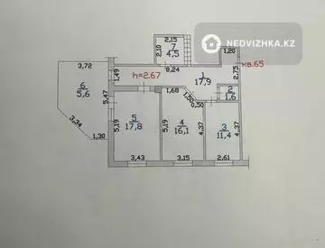 74.9 м², 2-комнатная квартира, этаж 1 из 4, 75 м², изображение - 20