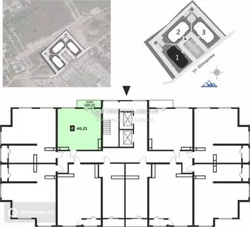 2-комнатная квартира, этаж 7 из 7, 46 м²