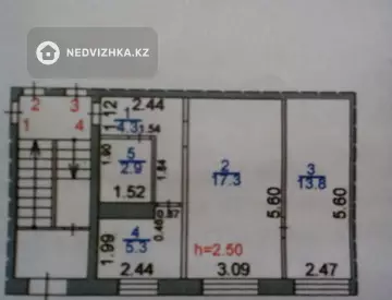 43.6 м², 2-комнатная квартира, этаж 1 из 5, 44 м², изображение - 0