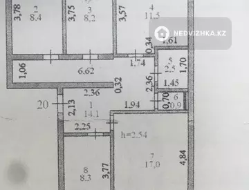 74.4 м², 4-комнатная квартира, этаж 4 из 5, 74 м², изображение - 12