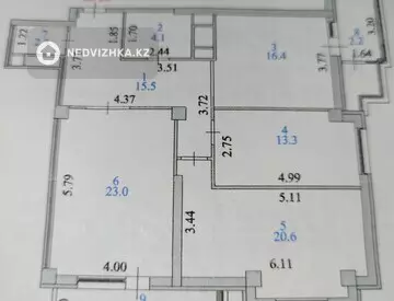 99.7 м², 3-комнатная квартира, этаж 6 из 16, 100 м², изображение - 7