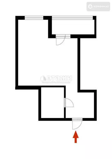 37 м², 1-комнатная квартира, этаж 3 из 15, 37 м², изображение - 9