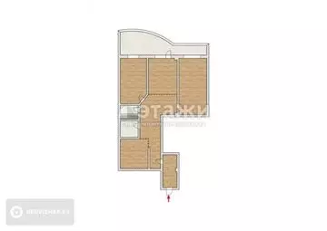 85 м², 2-комнатная квартира, этаж 15 из 19, 85 м², изображение - 22