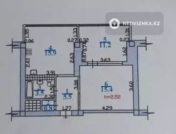 52.3 м², 2-комнатная квартира, этаж 3 из 8, 52 м², изображение - 12