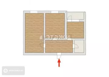 50 м², 2-комнатная квартира, этаж 5 из 5, 50 м², изображение - 5